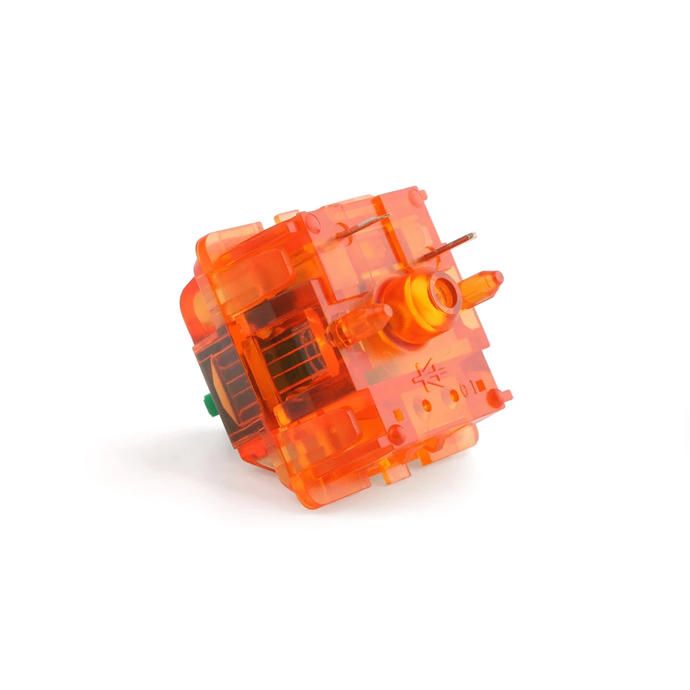 Equalz 5 Pin Orange 62g 67g Выключатели V2 для обслуживания DIY механической клавиатуры с полупрозрачным линейным переключателем.
