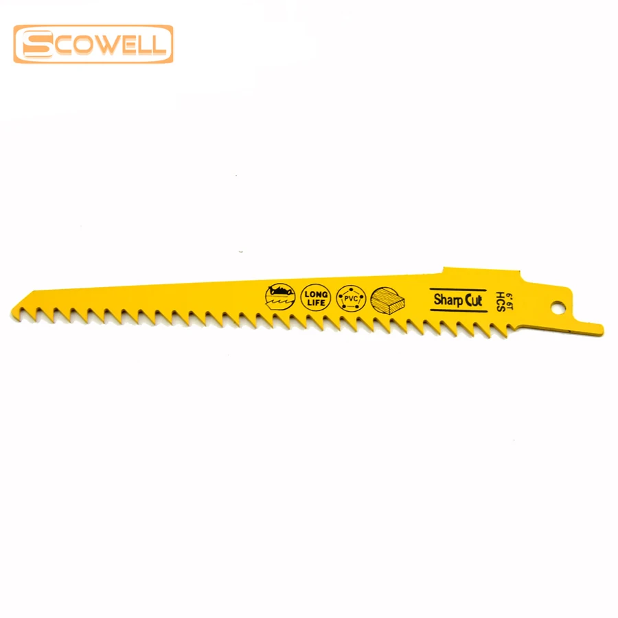 Лезвия для сабельной пилы 6 дюймов с универсальным хвостовиком HCS 6TPI подходят