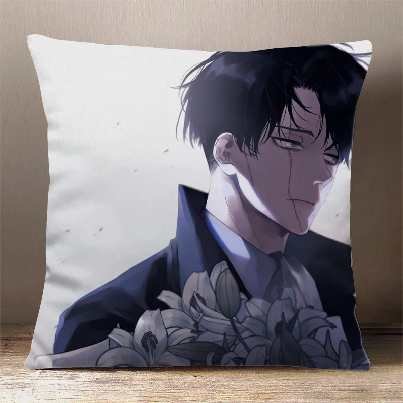 Аниме игра атака на Титанов Levi · Ackerman квадратная диванная Подушка Siesta Dakimakura Safa