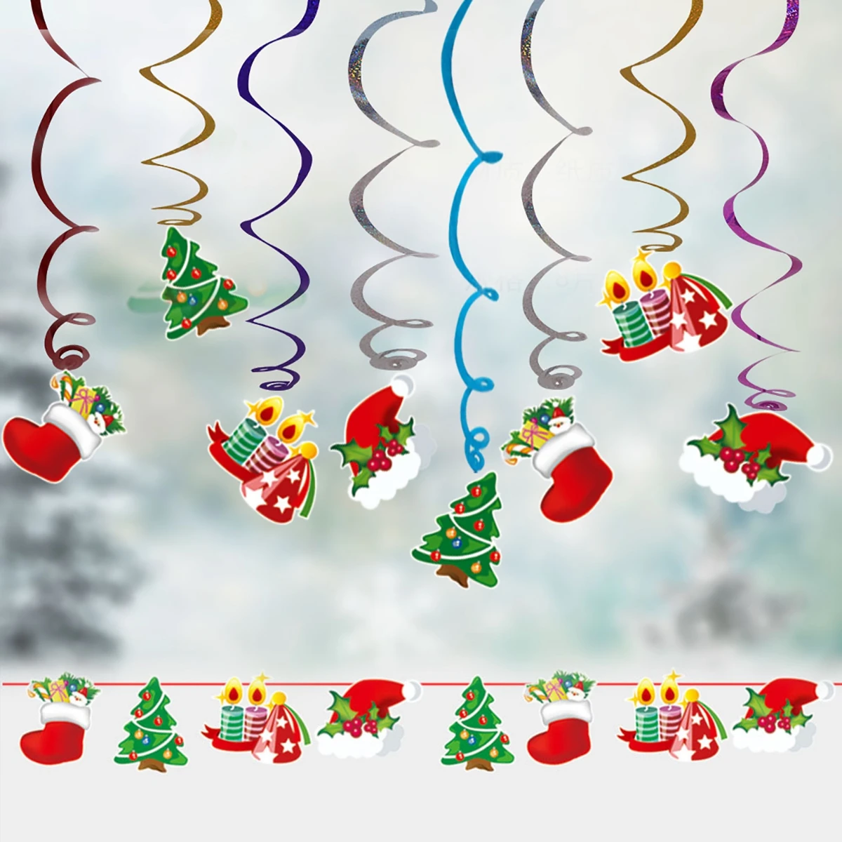 QIFU рождественские украшения для дома Navidad Рождественская елка огни Рождественские декоративные украшения Рождественский подарок счастливый год