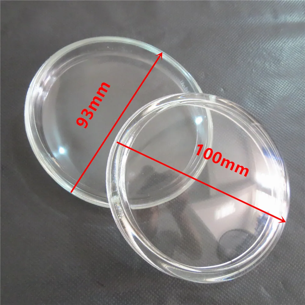 2 шт./лот овальные 93x100 мм Противотуманные фары закаленное стекло для TOYOTA Venza Sienna