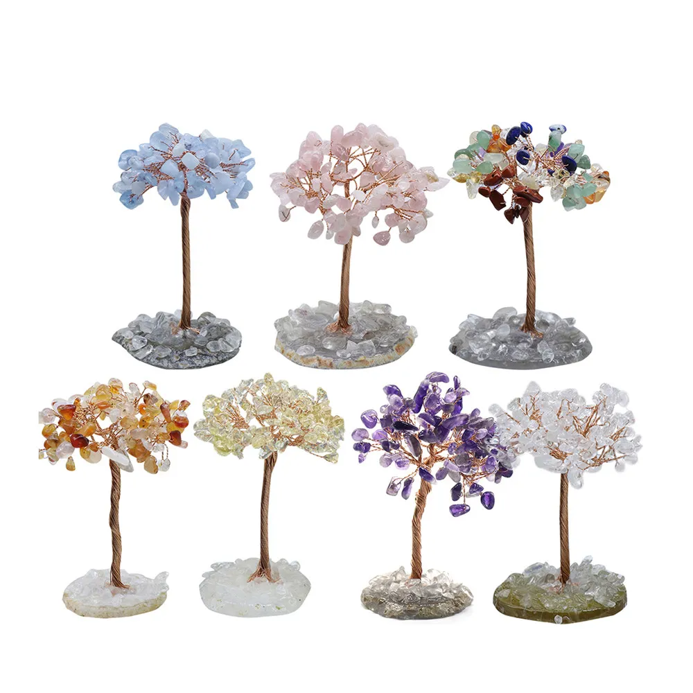 

Декор для стола, фигурка украшения в форме дерева с кристаллами, декоративные изделия для дома, магазина, офиса