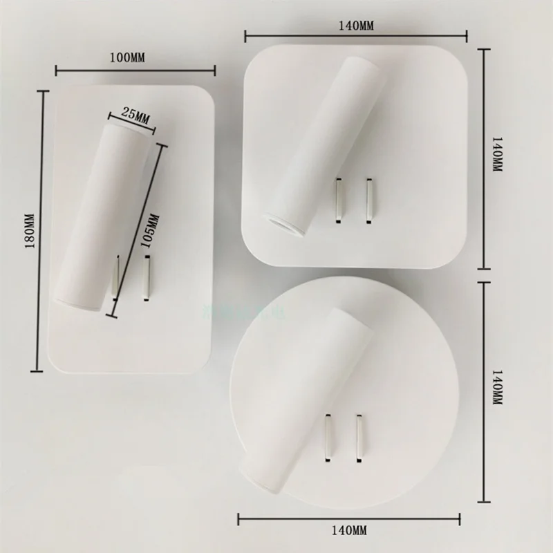 Светодиодный настенный светильник в скандинавском стиле с выключателем 3 Вт 9