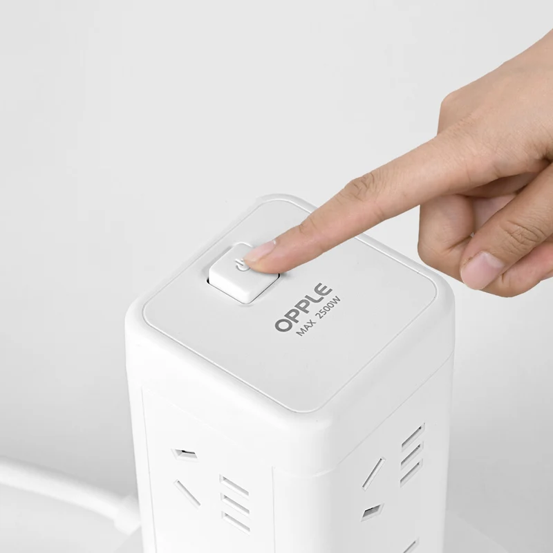 

Xiaomi Power Strip Power Socket Electrical Outlet Tower Multi Plug USB Socket With Switch And 1.7m Extension Cord For Smart Home