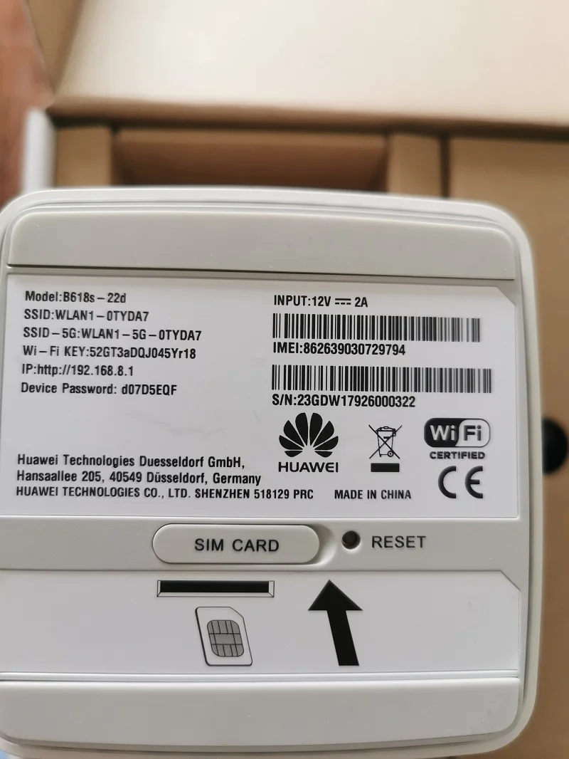 Беспроводной маршрутизатор Huawei разблокированный 4G LTE Band 1/3/7/8/20/38 600 Мбит/с|3G/4G