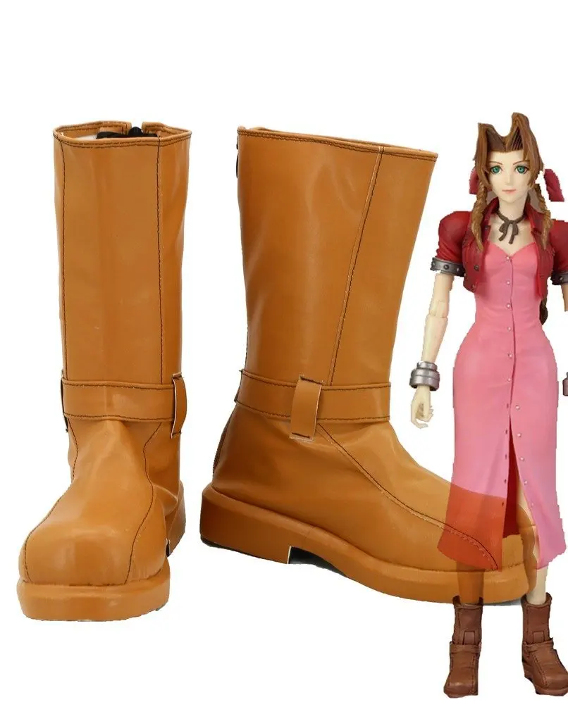 Обувь для косплея ultifantasy VII FF7 Aerith на заказ | Тематическая одежда и униформа