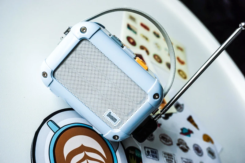 Отличный Divoom Macchiato Bluetooth беспроводной динамик Smog Синий металл радио открытый портативный ручной музыкальный плеер сабвуфер