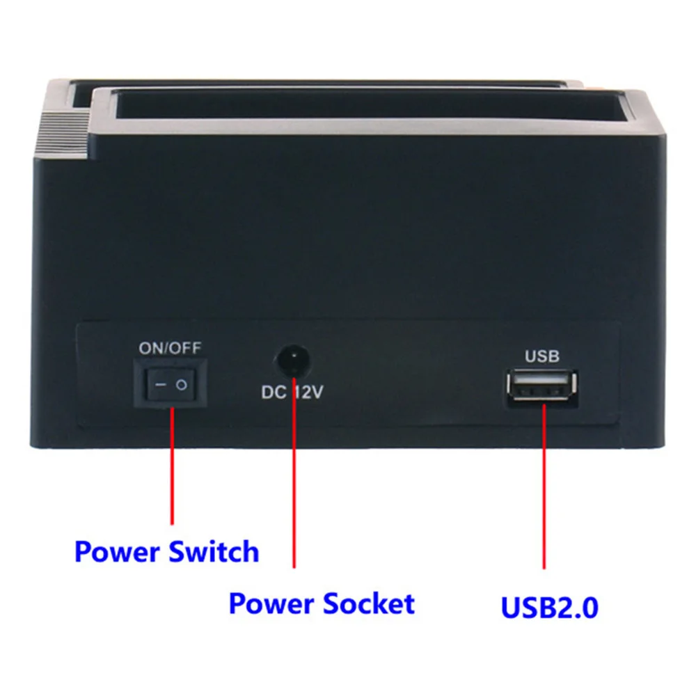 2 53 5in sata ide hdd docking station hard drive docking station hdd enclosure usb 2 0 hub msm2xdcfsdtf card reader free global shipping