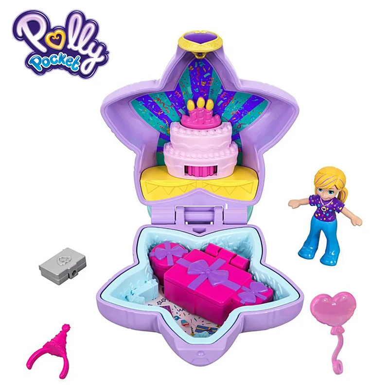 GFM53 Polly Pocket Kid Toys Teeny Tot Nursery Collection Funny Theme Mini Cute Doll Toy With Beauriful Box FRY29 Gift Carry On Dolls - Цвет: GFM53