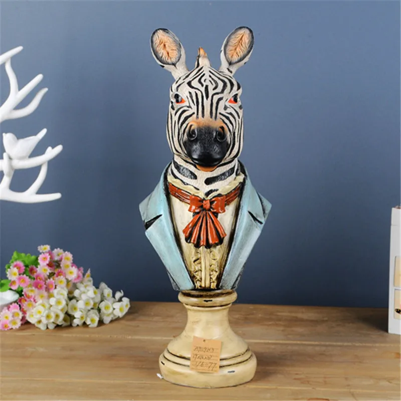

European Village Gentleman Horse Head Home TV Cabinet Living Room Wine Cabinet Modern Crafts Decor M3498