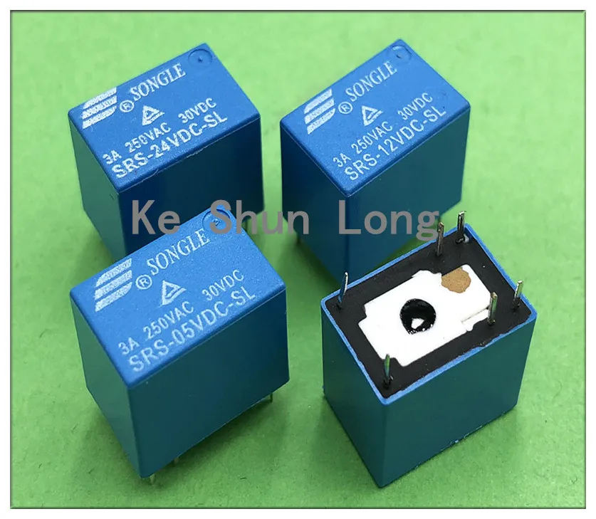 Оригинальный Новый SONGLE SRS 5VDC SL 05VDC 12VDC 6 контактов 3A 24VDC Сигнальное реле|signal relay|12vdc