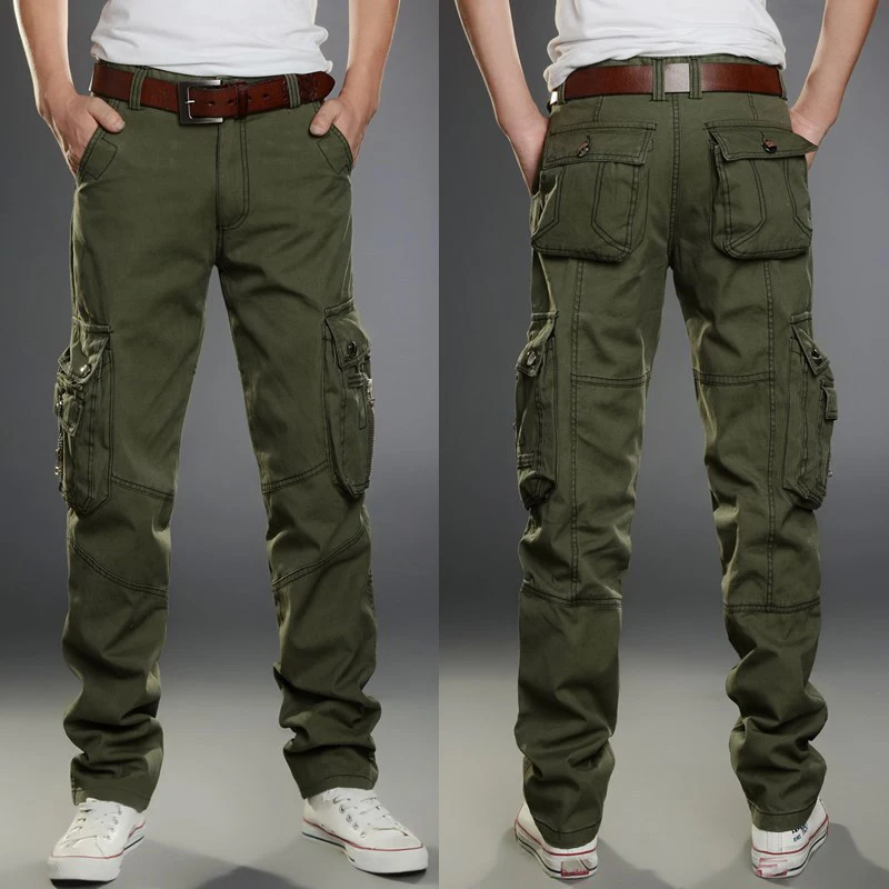 

Overalls Multi-pocket overalls men washing military uniform pants men Wear resistant cargo pants for men size 28-38