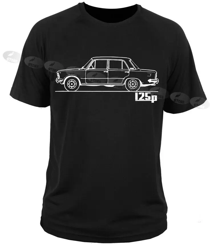Футболка Fiat 125P польский автомобиль классический 2019 Тройник|Мужские футболки| |