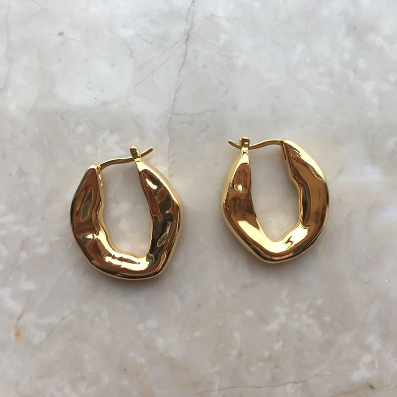 

Brass special-shaped earrings simple and fashion earrings wholesale