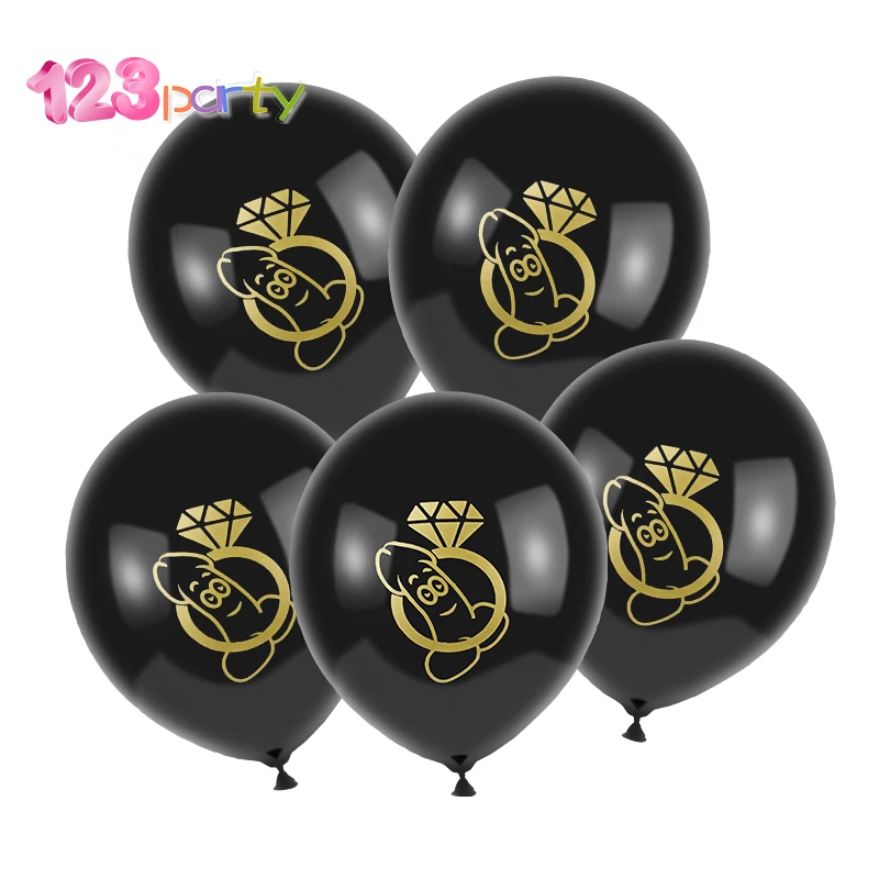 Вечерние латексные воздушные шары с героями мультфильмов 10 шт. вечерние