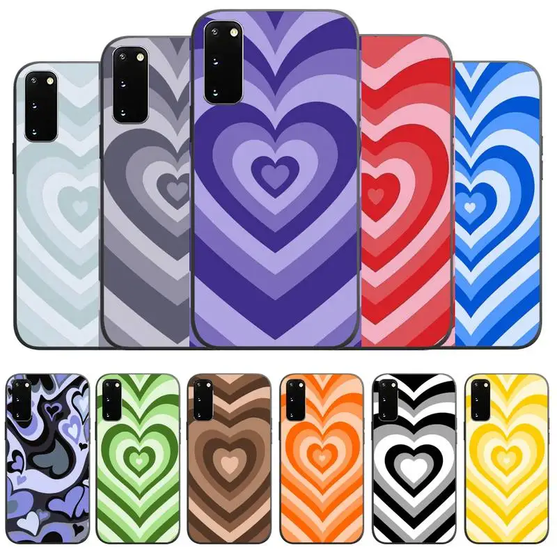 

Love Heart Aesthetic Phone Case For Samsung Galaxy A21S A31 A32 4G 5G A20E A Series Silicone Black Soft Cover