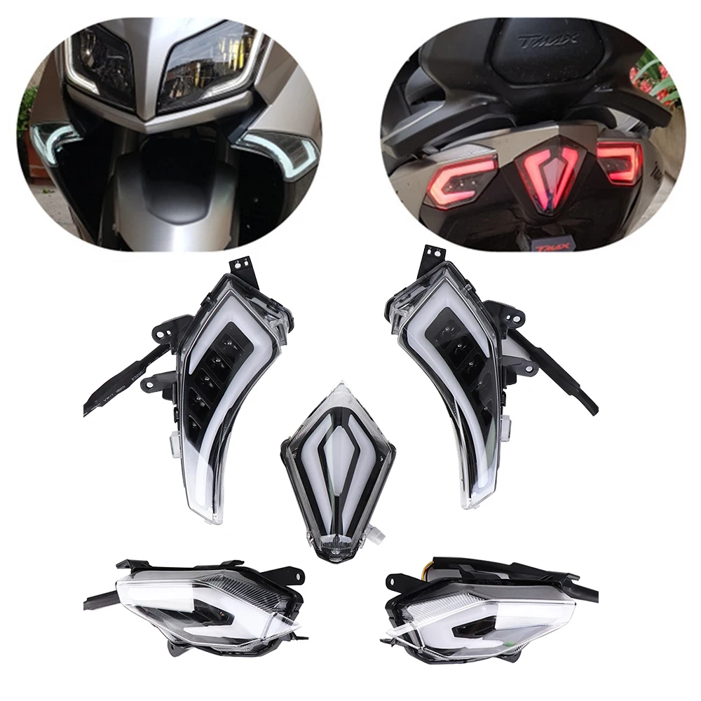 KEMiMOTO для YAMAHA TMAX 530 2012 2013 Tmax530 задний тормозной светильник светодиодный задний передний указатель поворота