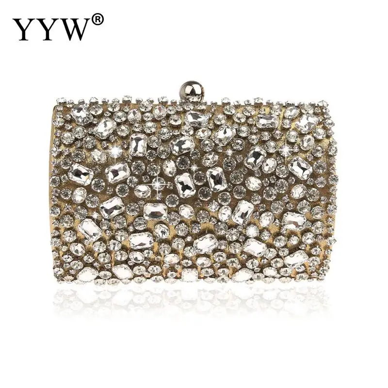 

Серебряные вечерние сумки и клатчи для женщин 2021 клатч с кристаллами Стразы кошелек Свадебная вечерняя сумочка женская сумка