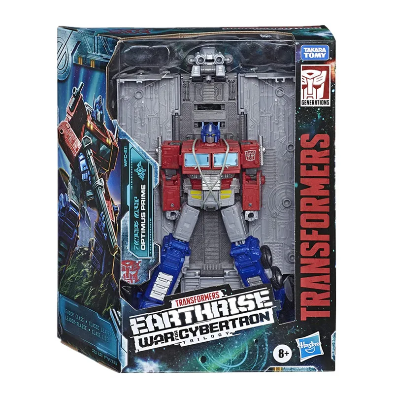 

18cm Transformers Toys Generations War for Cybertron Earthrise Leader Wfc-E11 Optimus Prime Action Figure Collection Model