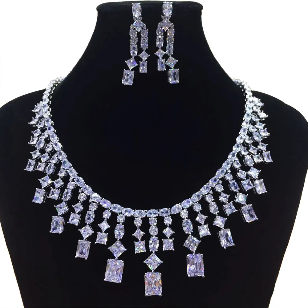 Женский свадебный набор украшений GODKI из 2 предметов с кисточками и кубическим