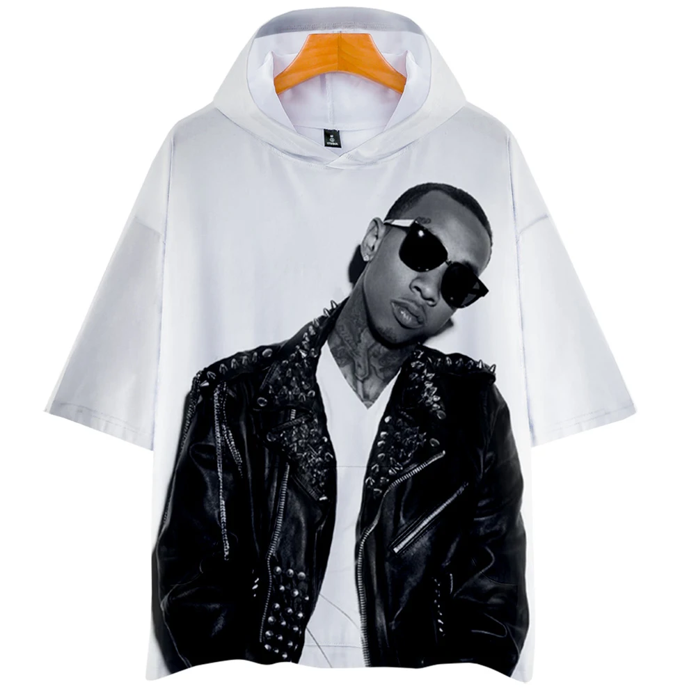 Толстовки Tyga rap singer футболка с коротким рукавом и капюшоном унисекс для пары