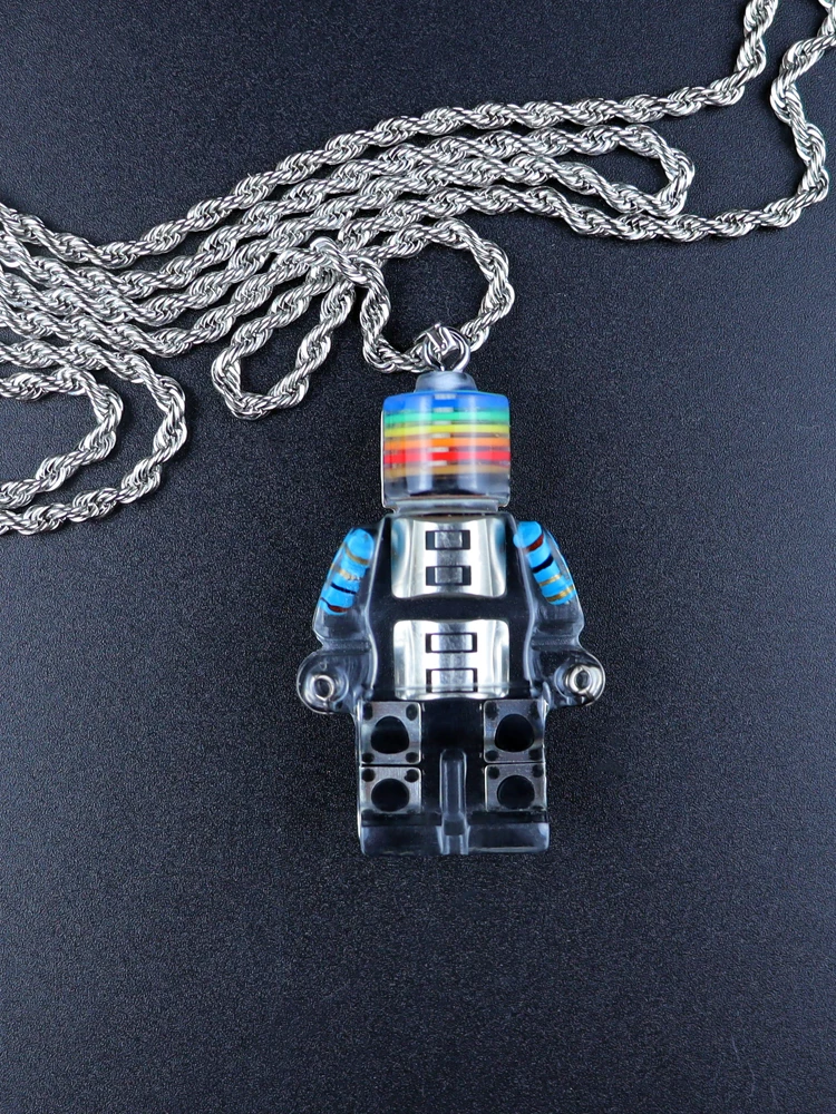 

Locomotive Sweater Necklace Pendant Personality Gift Pendant Punk Rock Couple Cool Simple Hip Hop Tide Brand Jewelry