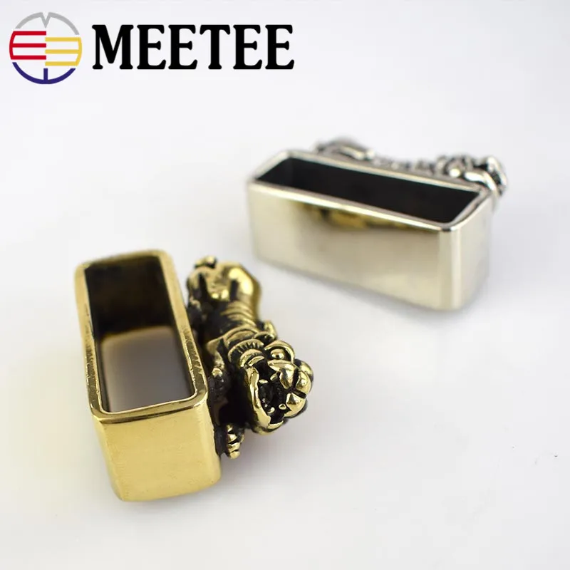 Meetee 1 шт. 38 мм ручное кольцо из чистой меди пряжка для ремня металлическая