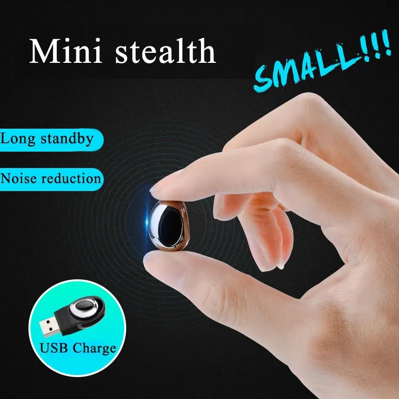 Мини беспроводные Bluetooth наушники в ухо наушник невидимая гарнитура Handsfree Магнит