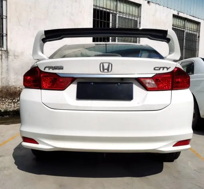 Для городского спойлера 2015-2018 honda City FD2 спойлер 3DCK ABS Пластиковый материал заднее