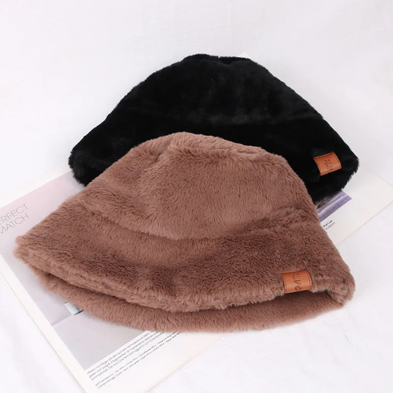 Зимняя меховая Рыбацкая шляпа Панама для мужчин и женщин уличная дорожная модные