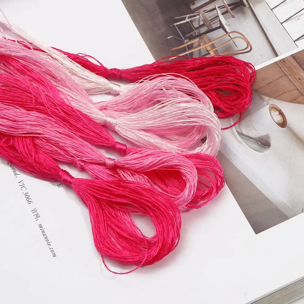 20 м/шт. шелковая вышивка 100% нить спирей маленькие палочки для ручной вышивки