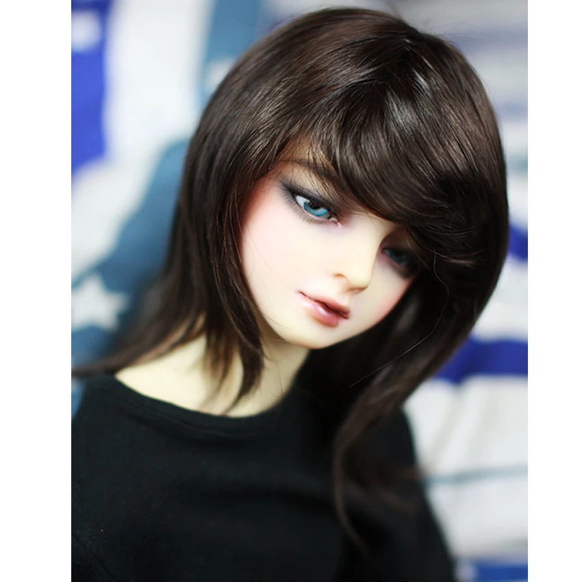 

[PF] Dark Brown Straight Wig For 1/6 1/4 MSD 1/3 SD DZ AOD LUTS BJD Doll Dollfie
