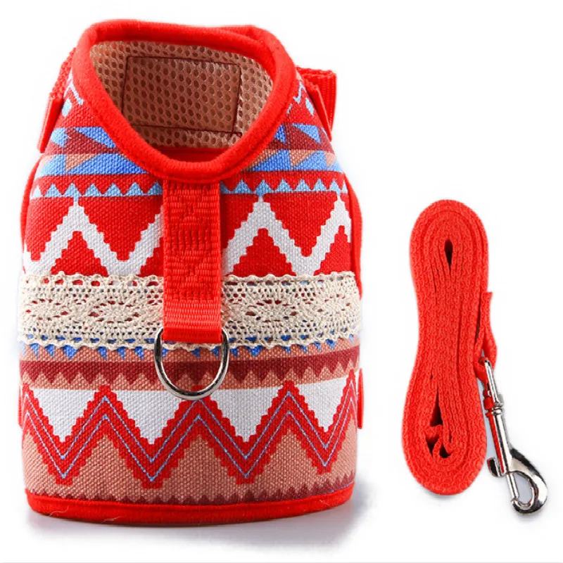 Товары для питомцев поводок собак домашних животных набор жилетов тканевый с