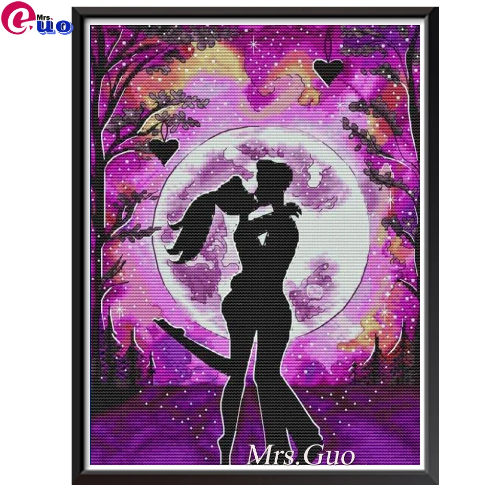 

Алмазная живопись 3d романтический поцелуй для влюбленных полноразмерная круглая вышивка распродажа мультяшная вышивка крестиком 5d Сделай...