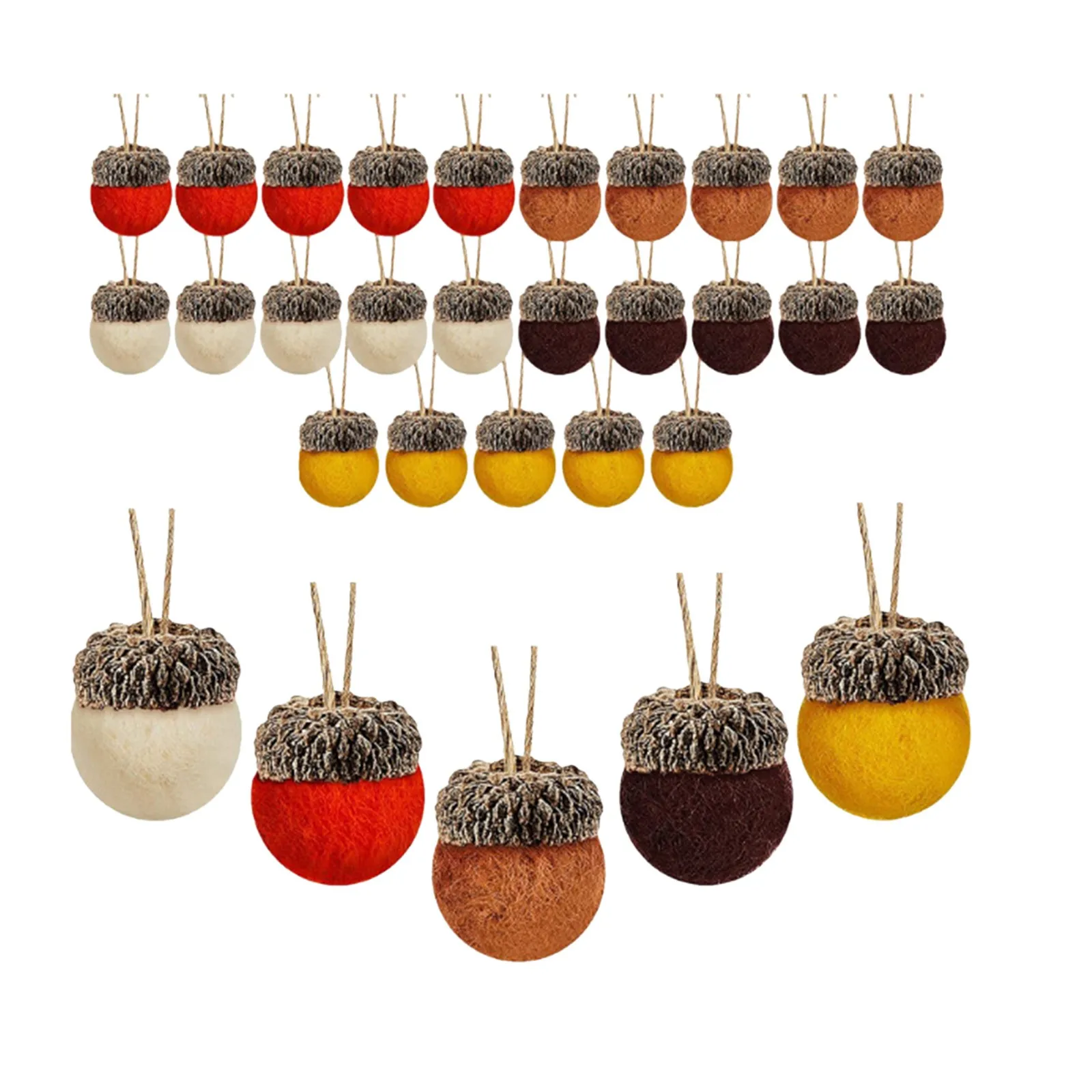 

30 шт., деревянные бусины в клетку для украшений