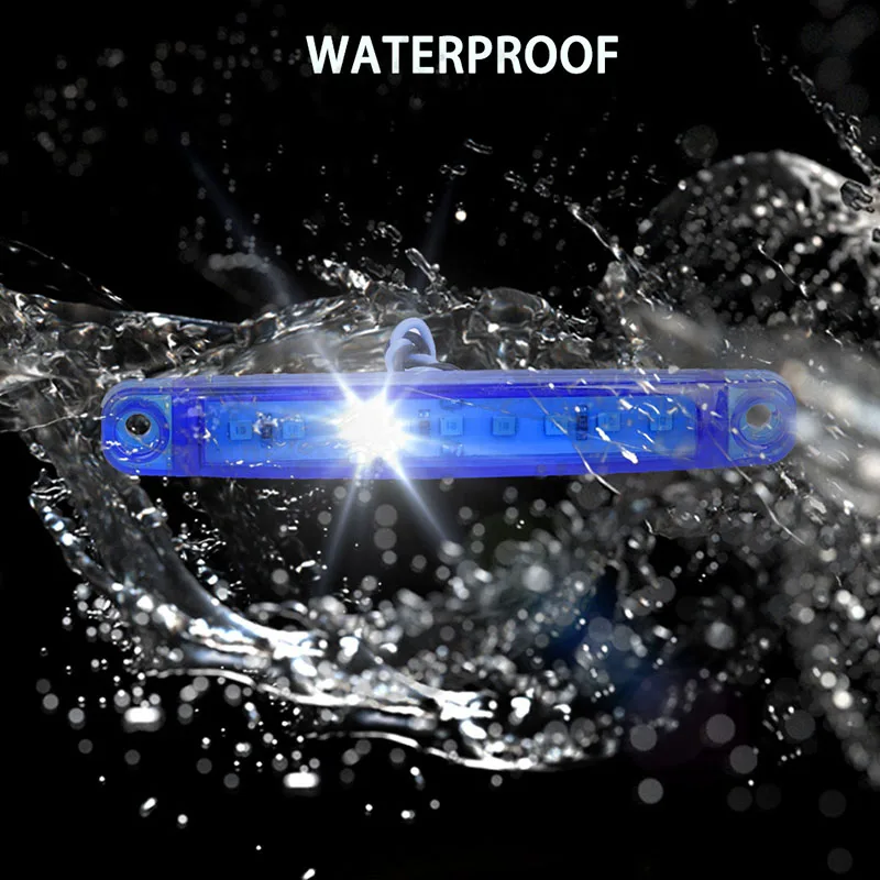 

Replacement Side Lights Truck ABS plastic Bus Car Marker Set Waterproof 24V Blue