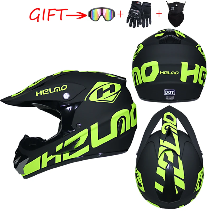 new off-road motorcycle helmet men and women motocross helmet full face kask downhill casque moto cross enfant capacete - Color: 7