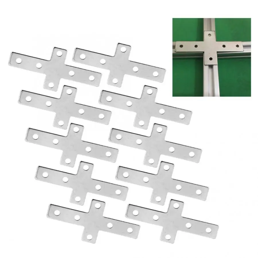 10 шт. алюминиевые профили Соединительная пластина из углеродистой стали
