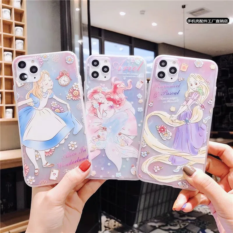 

Cartoon Phone Case for iPhone11 12 Pro Max 12mini All-inclusive Cases X XR XS 8 7 Plus soft Silicone Protective Cover Coque