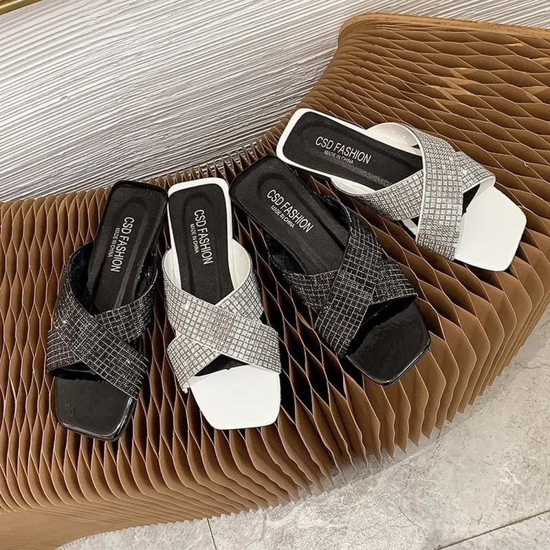 

2021 Summer High-quality Flat Surface Women Slippers Women's Shoes Sandals sandalias de las mujeres zapatos de mujer zapatos