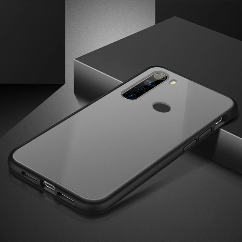 Чехол-накладка для XiaoMi Redmi Note8 Pro Note8Pro матовый прозрачный роскошный