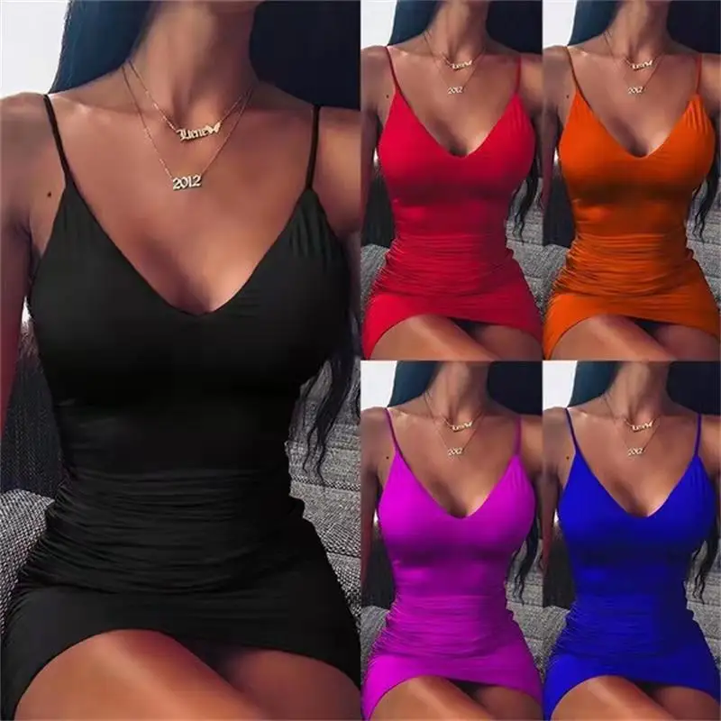

Condole belt v-neck dress clubs in Europe and America with sexy beauty to cultivate one's morality short one pace