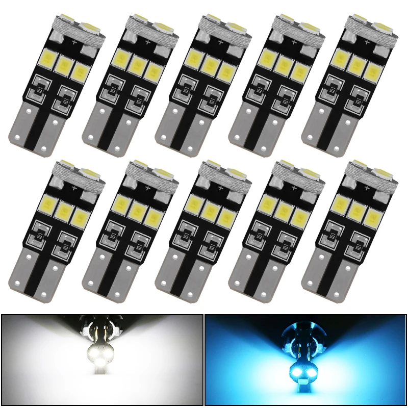 10 шт. автомобильные светодиодсветодиодный лампы T10 W5W WY5W 2825 9SMD Canbus | Автомобили и