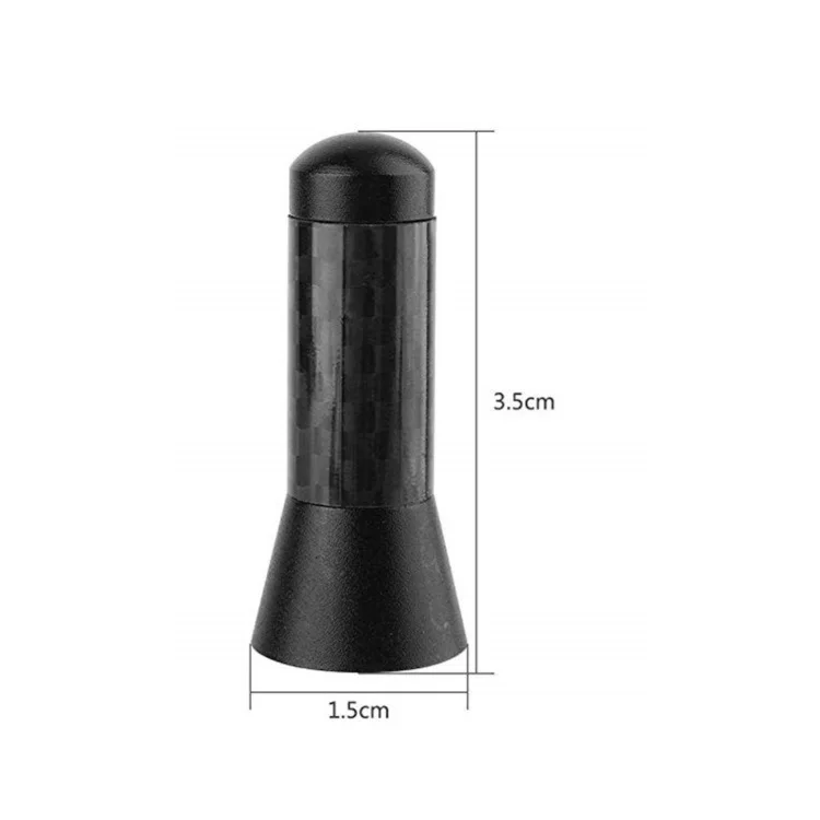 

1pc 3.5cm Mini Car Short Carbon Radio Aerial Antenna for peugeot 207 107 polo renault captur opel toyota aygo opel astra bmw f30