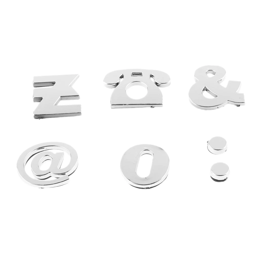 200 шт. Серебряная Автомобильная 3D эмблема значок наклейка хромированные буквы с