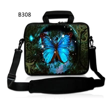Blue Butterfly Laptop bag Sleeve Case Shoulder Bag HP Carrying Case For pro13 14 15.6 Macbook Air ASUS Acer Lenovo Dell handbag