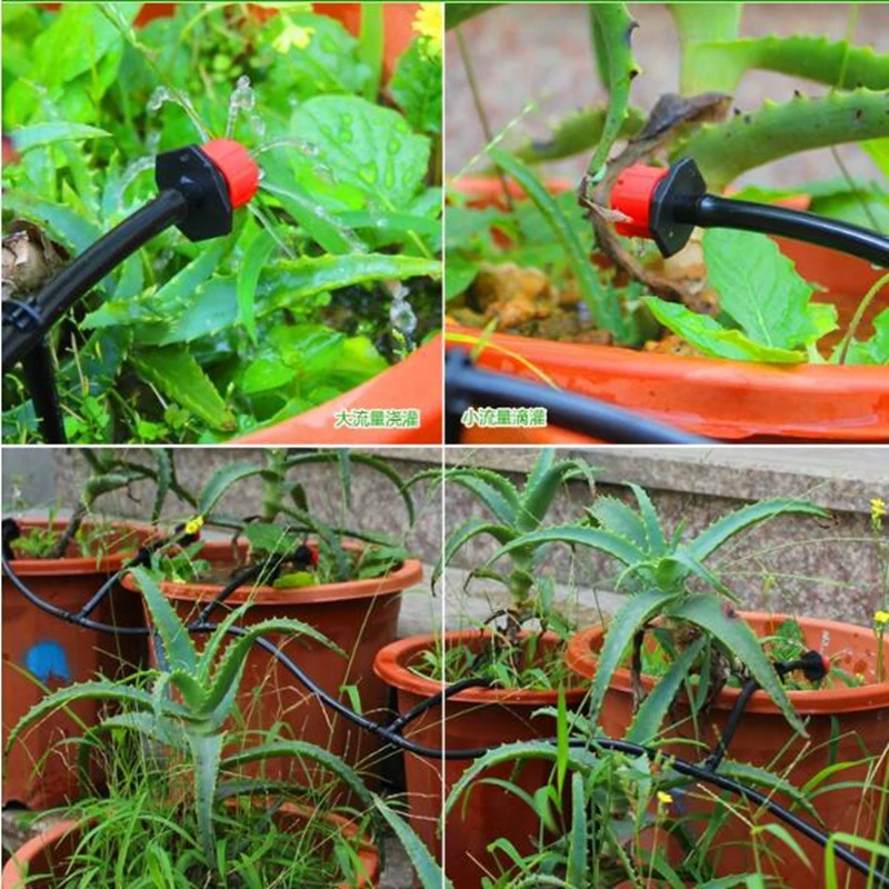 1 шт. Красный Регулируемый Капельное орошение Опрыскивание микро поток капельная