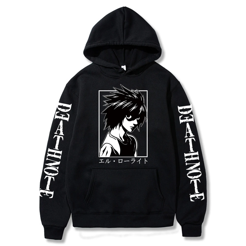 

Мужская толстовка с длинным рукавом, с рисунком аниме «Death Note»
