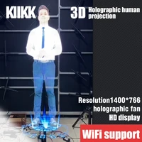 kiikk holographic projection character 3d display mobile phone wifi control support app bar playground advertising machine