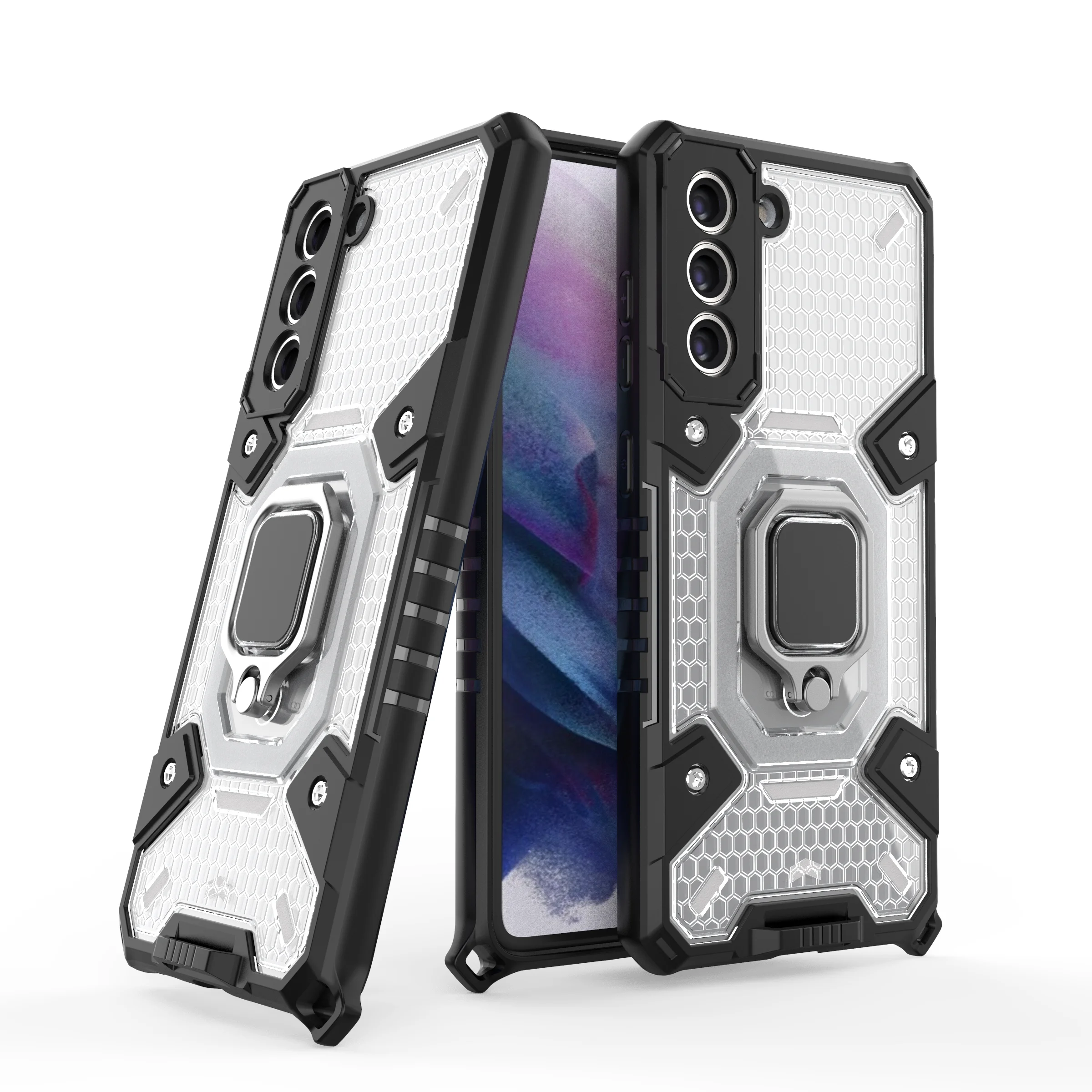 

Fashion Anti Fall Kickstand Phone Case For Samsung Galaxy A71 A51 A12 A32 A42 A52 A72 S21 Ultra Plus FE 4G 5G Protection Cover